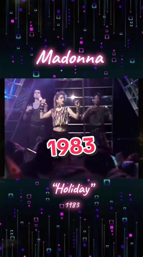 Madonna Holiday Top of the Pops Performance 1983