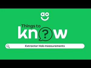 Things to Know - Measurement Guide - Extractor Hob
