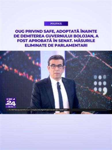 Senatul a adoptat, marţi, două ordonanţe de urgenţă privind programul SAFE de înzestrare a Armatei. Una dintre ele este actul normativ care a stârnit controverse și critici din partea PSD, fiind adoptat la limită, înainte ca Guvernul să fie demis. Aceasta a fost atacată la Curtea Constituțională de Avocatul Poporului și de liderul PSD Sorin Grindeanu. Dincolo de aspectele procedurale, proiectul a fost contestat pentru că pe lângă reglementările pentru SAFE, a conținut și multe alte prevederi pro