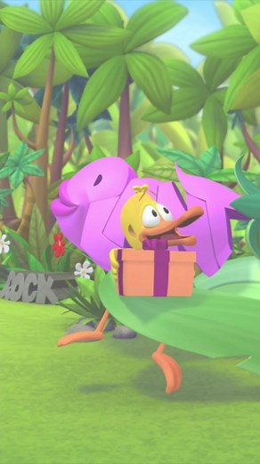 It's a Duck kissing plant! #wordworld #duck | WordWorld