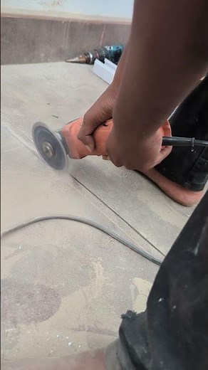 Angle Grinder Concrete Cutting | Diamond Blade in Action