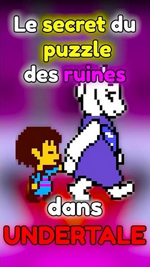 Le secret du puzzle des Ruines d’Undertale👀 #undertale #secrets #eastereggs #gaming #undertalefr