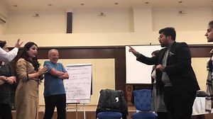 Here they really go in deep discusion in the generation gap subject | Deep Democracy Institute International