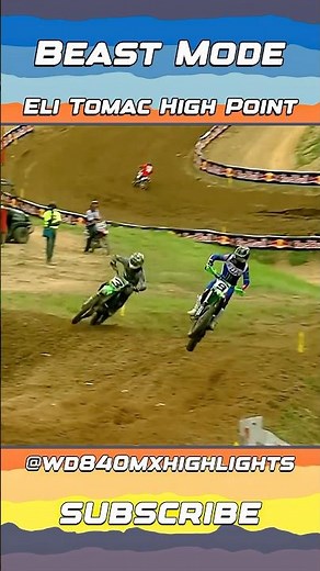 Eli Tomac going Beast Mode at the High Point Motocross