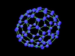 C60分子结构，C60 molecular structure