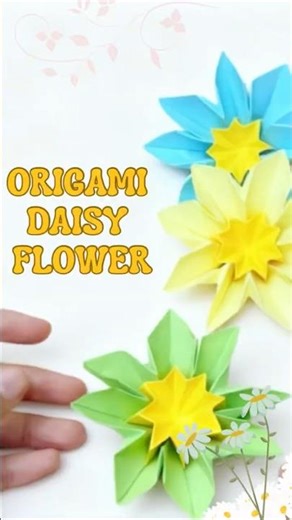 Easy make origami Daisy Flowers||How to make paper Daisy Flowers #shorts #diy #origamitutorial
