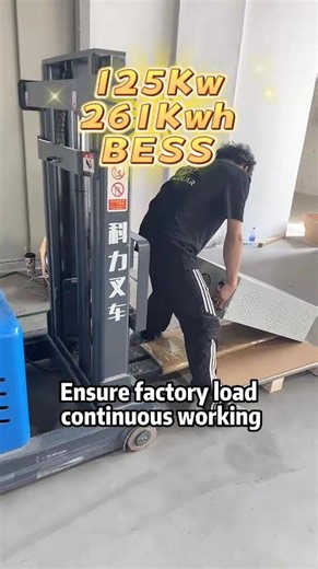 How does the 125kwh BESS work for the factory?