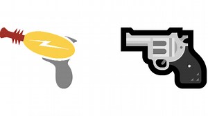 Microsoft swaps toy gun emoji for revolver—days after Apple does the opposite