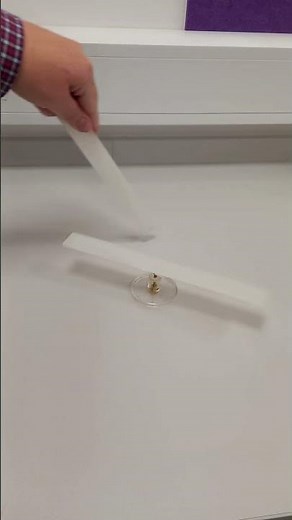 Like charges repel and opposite charges attract! #physics