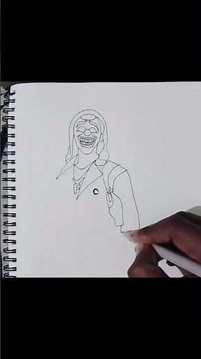 How To Draw Red Criminal Step By Step | Free Fire 💀 Drawing |FirexArts 🔥🔥