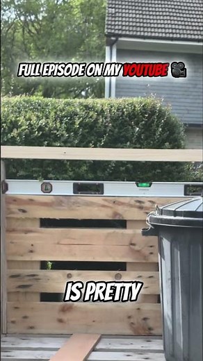 DIY Trash Bin Store: Quick Pallet Build for a Neat Backyard! #shorts