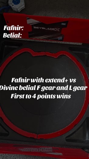 Fafnir with extend vs Divine belial F gear L gear#beybladeburst #beybladex