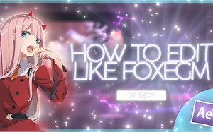 HOW TO EDIT LIKE FOXEGM