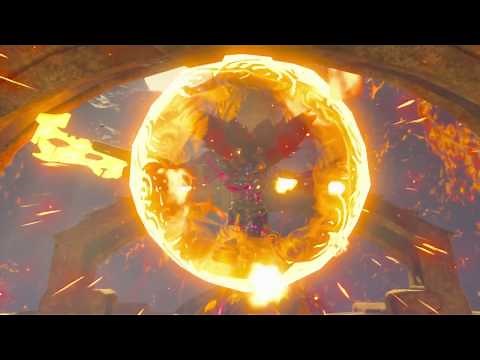 Legend of Zelda: Breath of the Wild - FULL BOSS FIGHT - Fireblight Ganon (Nintendo Switch)
