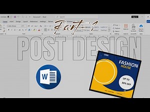 🎨 How to Make a Poster in MS Word | Easy Poster Design Tutorial | #msword