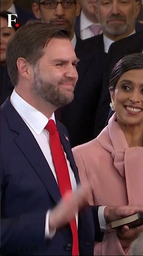 Trump Inauguration: JD Vance Sworn In as the Vice President of the US | Subscribe to Firstpost |N18G