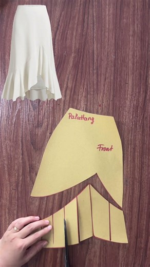 Tecnica Pieghe Perfette 📐 | Perfect Pleated Skirt Pattern Making #diy #sewing #handmadeinusa