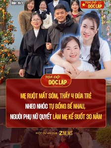 Mẹ kế nuôi 4 đứa con: câu chuyện bà Hằng ở lại chăm sóc suốt 35 năm