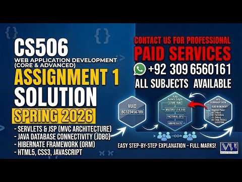 CS506 Assignment 1 Solution Spring 2026 | 100% Correct By VU Bright Sparks