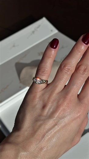 pinky ring girls stand up!🤩✨ @SOFIA KAMAN #pinkyring #diamonds