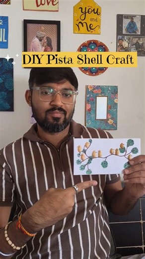 DIY Pista Shell Craft Idea 🌿 | Easy DIY Art #diy #pistashellcrafts