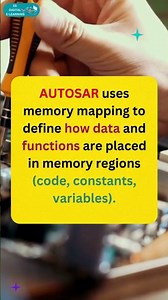 Explain the concept of memory mapping in AUTOSAR. #automotive #electronics