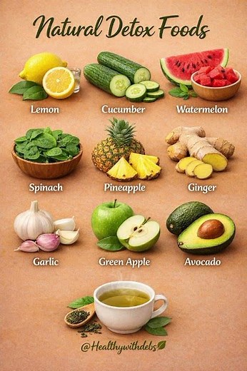 10 powerful natural detox foods that cleanse your body naturally.#