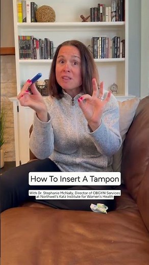How to put in a tampon #shorts #tamponuse