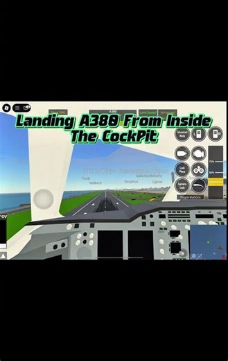 Landing A A380 From Inside Cockpit 💀