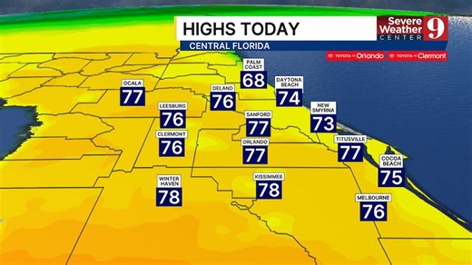 Central Florida nears record heat before arctic cold front arrives
