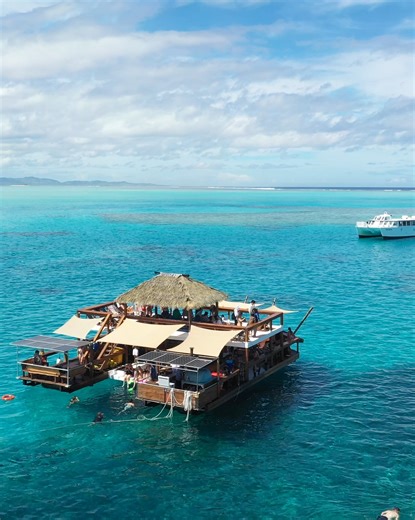 Welcome to Cloud 9, the ultimate floating day club experience! #fiji #fijiisland #fijidayclub #fijibest #fijirestaurant #fijibar #floatingbar #dayclub #fijiholidays #fijipizzeria #fijian #Fijicocktail #blue #ocean #fijifloatingbar | Cloud 9 Fiji