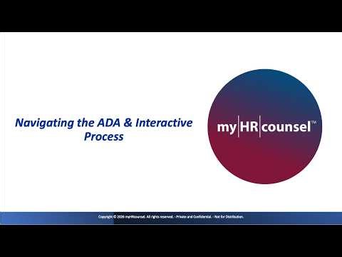 From Request to Accommodation: Navigating ADA and the Interactive Process