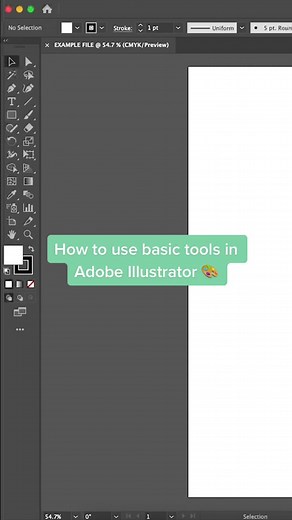 Adobe Illustrator Basics - How to use basic tools #adobeillustrator #graphicdesign #tutorial