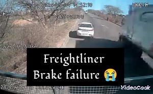 1.4M views · 18K reactions | Freightliner brake failure. Skilled driver. #trucking | Mike Zw | Facebook