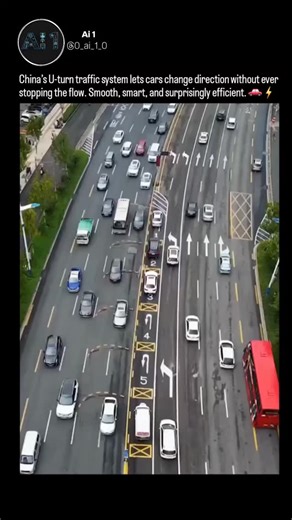 Ai 1 on Instagram: "China is redefining urban traffic with smart road design. Instead of risky left turns, drivers go straight, take a guided U-turn, and continue smoothly to their destination. 🚦 This system, widely used in cities like Beijing and Shanghai, reduces congestion and accidents on busy roads. And in Chongqing, a massive five-layer interchange with 15 ramps tackles heavy traffic in a hilly landscape—proof of how modern engineering keeps cities moving. 🏙️ - - - - - Double Tap ♥️ & sh