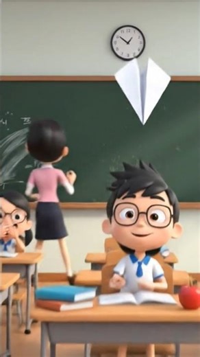 Funny School Cartoon AI 😂 Classroom Comedy #aicartoon #shorts