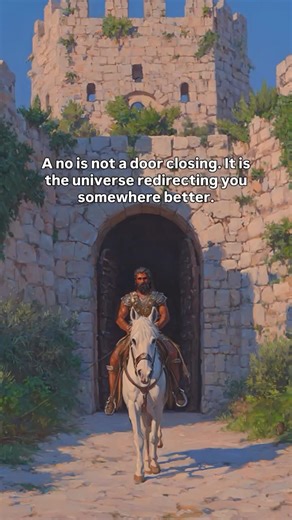 A No Is Not Rejection It Is Redirection 🚪 #stoicism #mindset