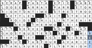 Ancient Greek tunic / SUN 10-26-25 / Difficulty, to Hamlet / Toy with "barista" and "dog trainer" versions / Sci-fi series with J, K and Zed / Recognition for an ardent fan? / One assessing the number of hotties at a party? / Breed of Smoky, the first known therapy dog, familiarly / Holiday celebrated with banh chung / "Frozen" character who says "I like warm hugs"