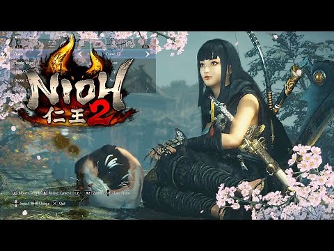 Nioh 2- Customizing Female Character, Weapon Selection & Yokai Transformation