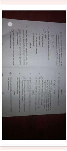 PDUSU M.Sc. maths final year 2017 viscous fluid dynamics question paper