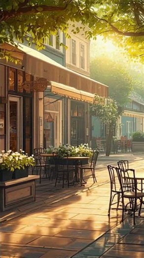 ☀️ ヨーロッパ街角カフェジャズ｜朝の木漏れ日に包まれるテラス時間 ☕ 作業・読書・リラックス用BGM