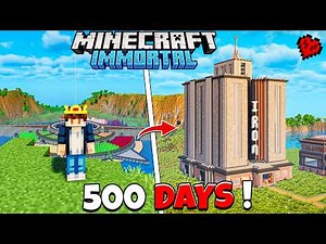 I Survived 500 Days in IMMORTAL WORLD 🔥 in Minecraft Hardcore (Hindi)