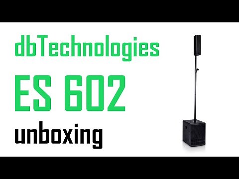 db Technologies ES 602 unboxing