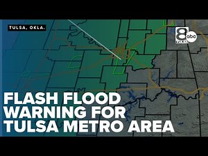 (Broadcast Version) KTUL First Warning Radar Flash flood warning for Tulsa metro area