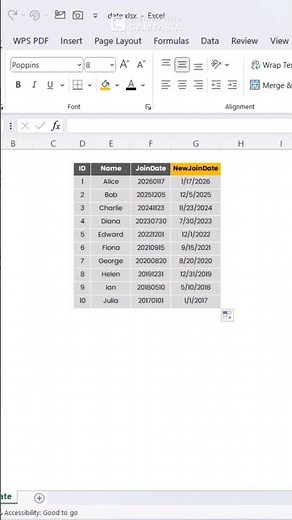 Excel Hack: Convert YYYYMMDD to Real Dates Instantly! #ExcelTips #ExcelShorts #DataCleaning