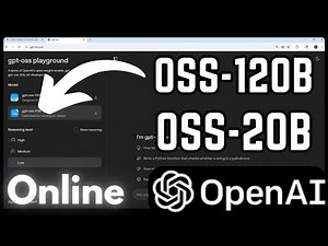 How to Use OpenAI Open Source Models GPT-OSS 120b and 20b ONLINE