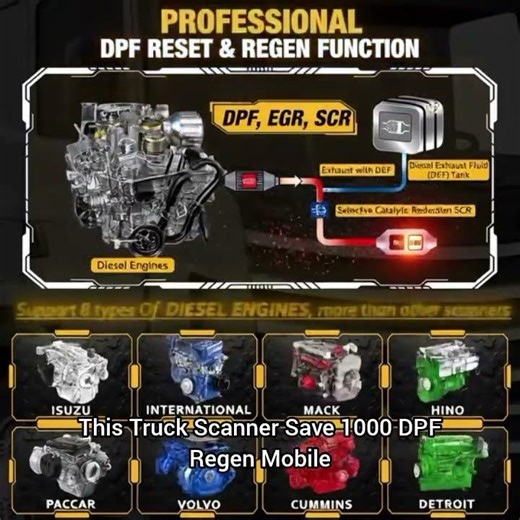 This Truck Scanner Saves THOUSANDS! 🔥 DPF Regen + Mobile Diagnostics #usa