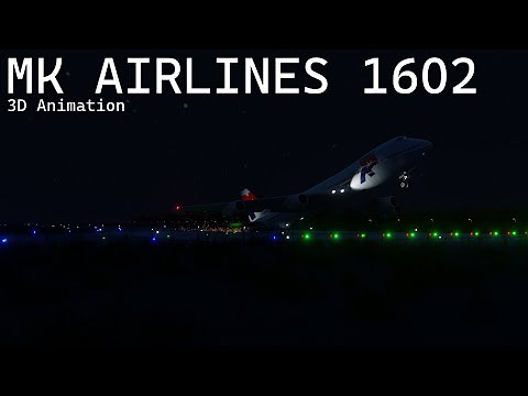 MK Airlines Flight 1602 - Crash Animation