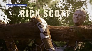 Rick Scott’s latest ad depicts hurricane leadership. In challenger Mucarsel-Powell’s ad, he’s a snake.