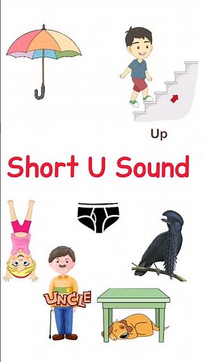 The Letter U- Short U sound -​'U' words | Letter Sounds #phonics #jollyphonics